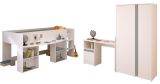 Parisot Kinder- und Jugendzimmer Pirouette13 in wei� mit grau oder rosa Komplett-Set 3-teilig
