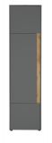 Aktenschrank Center in grau matt und Wotan Eiche Stauraumschrank f�r Homeoffice und B�ro 50 x 200 cm
