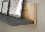 B�roregal Center in Wotan Eiche und grau matt Wandregal f�r Homeoffice und B�ro 170 cm