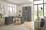 Schreibtisch Regal Center in Grau und Wotan Eiche Container f�r Homeoffice und B�ro 40 x 70 cm