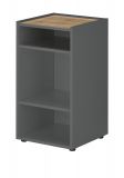 Schreibtisch Regal Center in Grau und Wotan Eiche Container f�r Homeoffice und B�ro 40 x 70 cm