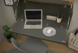 B�rom�bel komplett Set Center in grau matt und Wotan Eiche mit Aktenschrank, Sekret�r und Kommode f�r Homeoffice
