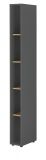 Aktenschrank Set Center in grau matt und Wotan Eiche Stauraumschrank und Regal f�r Homeoffice 70 x 200 cm