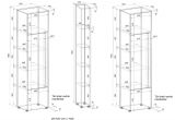 Aktenschrank Set Center in grau mit Wotan Eiche 2x Schrank mit Regal f�r B�ro und Homeoffice 120 x 200 cm