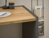 B�rom�bel Set Center in grau matt und Wotan Eiche mit Schreibtisch, Kommode und Aktenregal f�r Homeoffice