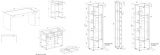 B�rom�bel komplett Set Center in grau matt und Wotan Eiche mit Schreibtisch, Kommode und Aktenschrank f�r Homeoffice
