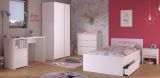 Parisot Kinder- und Jugendzimmer Pirouette in wei� mit grau oder rosa Komplett-Set 5-teilig