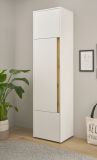 Aktenschrank Center in wei� und Wotan Eiche Stauraumschrank f�r Homeoffice und B�ro 50 x 200 cm