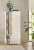 Aktenregal Center in wei� und Wotan Eiche Standregal f�r Homeoffice und B�ro 20 x 158 cm