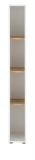 Aktenregal Center in wei� und Wotan Eiche Standregal f�r Homeoffice und B�ro 20 x 158 cm