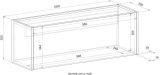 Sekret�r Center in wei� und Wotan Eiche Wandsekret�r f�r Homeoffice und B�ro 100 cm