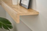 B�roregal Center in wei� und Wotan Eiche Wandregal f�r Homeoffice und B�ro 140 cm