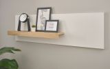 B�roregal Center in wei� und Wotan Eiche Wandregal f�r Homeoffice und B�ro 140 cm