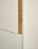 Aktenschrank Set Center Wei� mit Wotan Eiche, Set 2x Schrank und Regal 120 x 200 cm