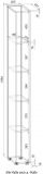 Aktenschrank Set Center in wei� und Wotan Eiche 4 x Stauraumschrank und 3 x Regal f�r Homeoffice 260 cm