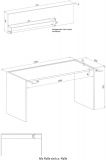 B�rom�bel Set Center in wei� und Wotan Eiche mit Schreibtisch und Regal f�r Homeoffice
