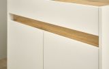 B�rom�bel Set Center in wei� und Wotan Eiche mit Schreibtisch, Kommode und 2 x Regal f�r Homeoffice