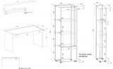 B�rom�bel Set Center in wei� und Wotan Eiche mit Schreibtisch, Aktenschrank und 2 x Regal f�r Homeoffice