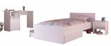 Parisot Kinder- und Jugendzimmer Pirouette27 in wei� mit grau oder rosa Komplett-Set 3-teilig