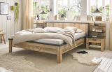 Bett Stove in Used Wood hell und anthrazit Doppelbett Liegefl�che 180 x 200 cm