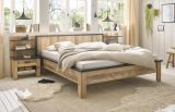 Schlafzimmer Set 5-teilig Stove in Used Wood hell und anthrazit mit Doppelbett Liegefl�che 180 x 200 cm