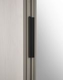 Kleiderschrank Stove in wei� Pinie und anthrazit Landhaus Schiebet�rent�renschrank 3-t�rig mit Spiegel 163 x 209