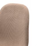 4 x Stuhl Lenja in braun Cord und schwarz 4-Fu�stuhl K�chen- und Esszimmerstuhl 4er Set