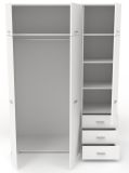 Parisot Kinder- und Jugendzimmer Sleep40 in wei� Komplett-Set 4-teilig