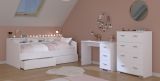 Parisot Kinder- und Jugendzimmer Sleep44 in wei� Komplett-Set 3-teilig mit Stauraumbett, Schreibtisch und Kommode