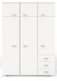 Parisot Kinder- und Jugendzimmer Sleep42 in wei� Komplett-Set 3-teilig mit Stauraumbett, Kleiderschrank und Schreibtisch