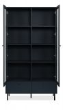 Vitrine Barina in blau Wohn- und Esszimmer Vitrinenschrank 100 x 183 cm