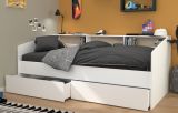 Parisot Kinder- und Jugendzimmer Sleep43 in wei� Komplett-Set 2-teilig mit Stauraumbett und Kleiderschrank