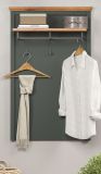 Garderobenpaneel Meadow in gr�n und Evoke Eiche Landhaus Wandgarderobe 77 x 123 cm