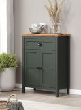 Flurkommode Meadow in gr�n und Evoke Eiche Landhaus Flur Diele Kommode 77 x 102 cm