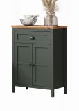 Flurkommode Meadow in gr�n und Evoke Eiche Landhaus Flur Diele Kommode 77 x 102 cm