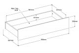 Parisot Kinder- und Jugendzimmer Stauraumbett Escale1 in Eiche japanisch Bett Liegefl�che 90 x 200 cm