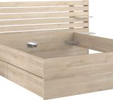 Parisot Stauraumbett Escale3 in Eiche japanisch Bett Liegefl�che 160 x 200 cm