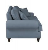 Sofa Adelina in blau Landhaus Couch 2-Sitzer 170 cm