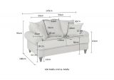 Sofa Adelina in blau Landhaus Couch 2-Sitzer 170 cm