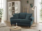 Sofa Adelina in blaugr�n Landhaus Couch 2-Sitzer 170 cm