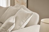 Sofa Adelina in beige Landhaus Couch 3-Sitzer 200 cm