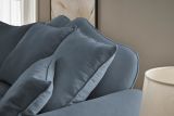 Sofa Adelina in blau Landhaus Couch 3,5-Sitzer 230 cm