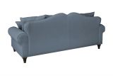 Sofa Adelina in blau Landhaus Couch 3,5-Sitzer 230 cm