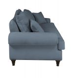 Sofa Adelina in blau Landhaus Couch 3,5-Sitzer 230 cm