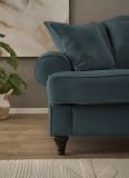 Sofa Adelina in blaugr�n Landhaus Couch 3,5-Sitzer 230 cm