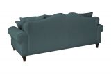 Sofa Adelina in blaugr�n Landhaus Couch 3,5-Sitzer 230 cm
