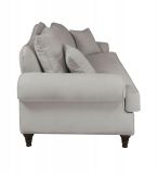 Sofa Adelina in hellgrau Landhaus Couch 3,5-Sitzer 230 cm