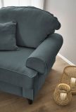 Sessel Adelina in grau Landhaus Loungesessel 110 cm