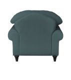 Sessel Adelina in blaugr�n Landhaus Loungesessel 110 cm