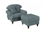 Sessel Set Adelina in grau Landhaus Loungesessel inklusive Hocker